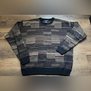 Vintage 90s crew neck grandpa sweater